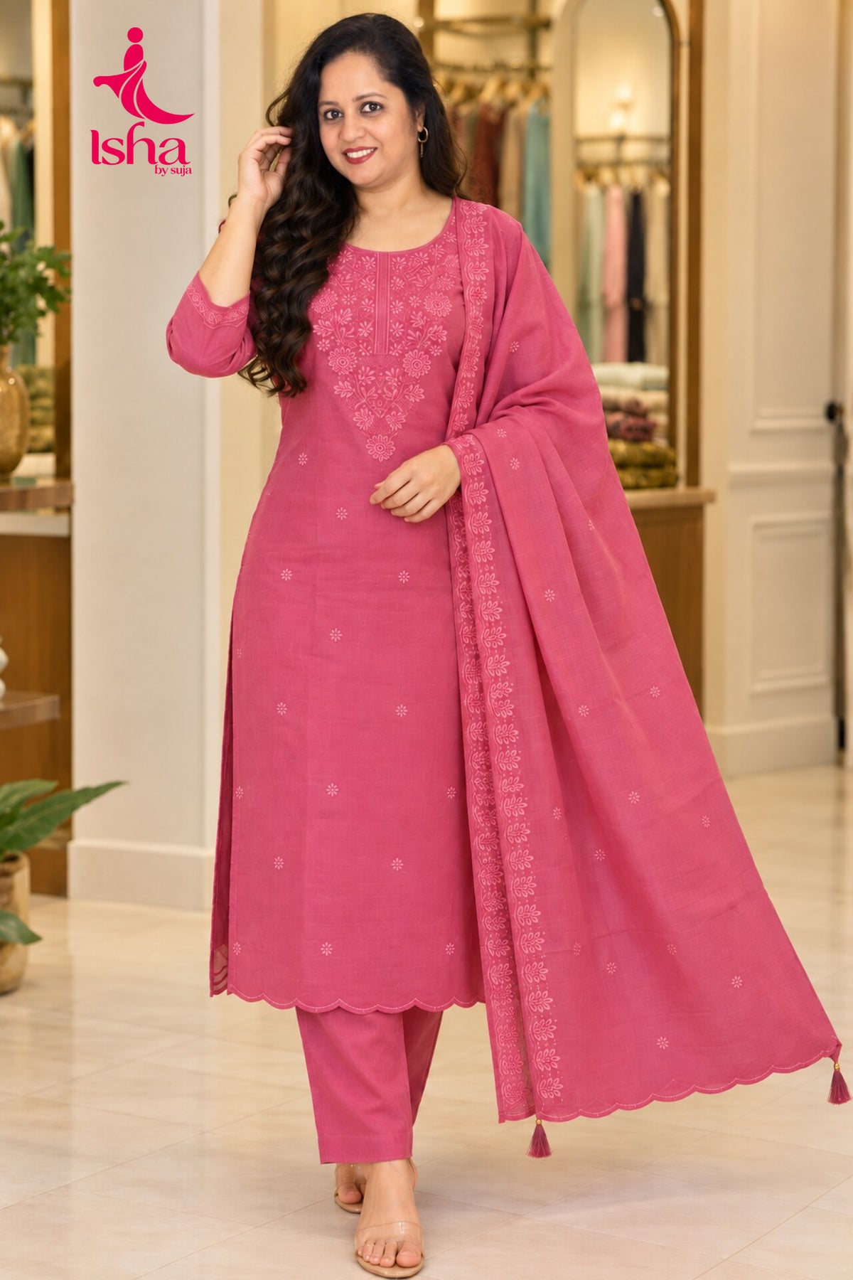 Floral Grace Churidar Set