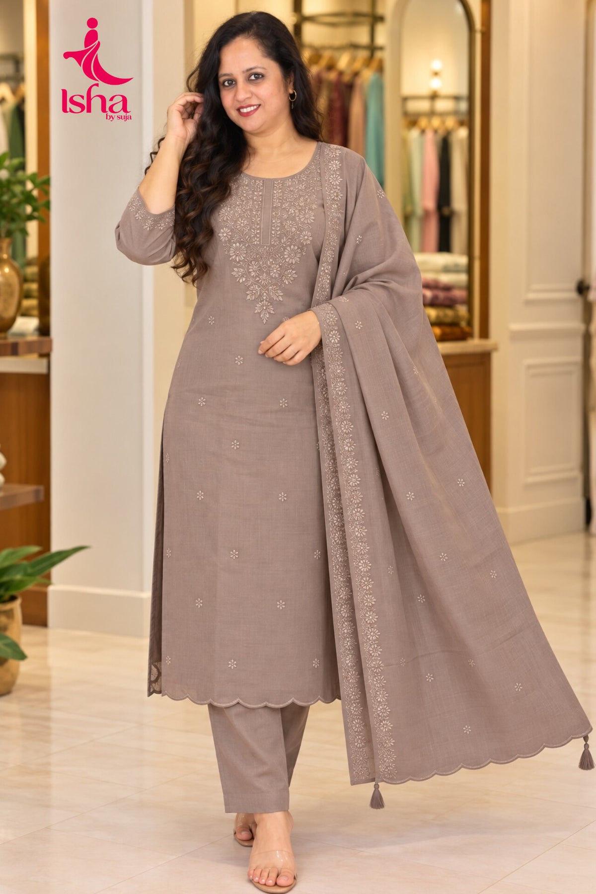 Floral Grace Churidar Set