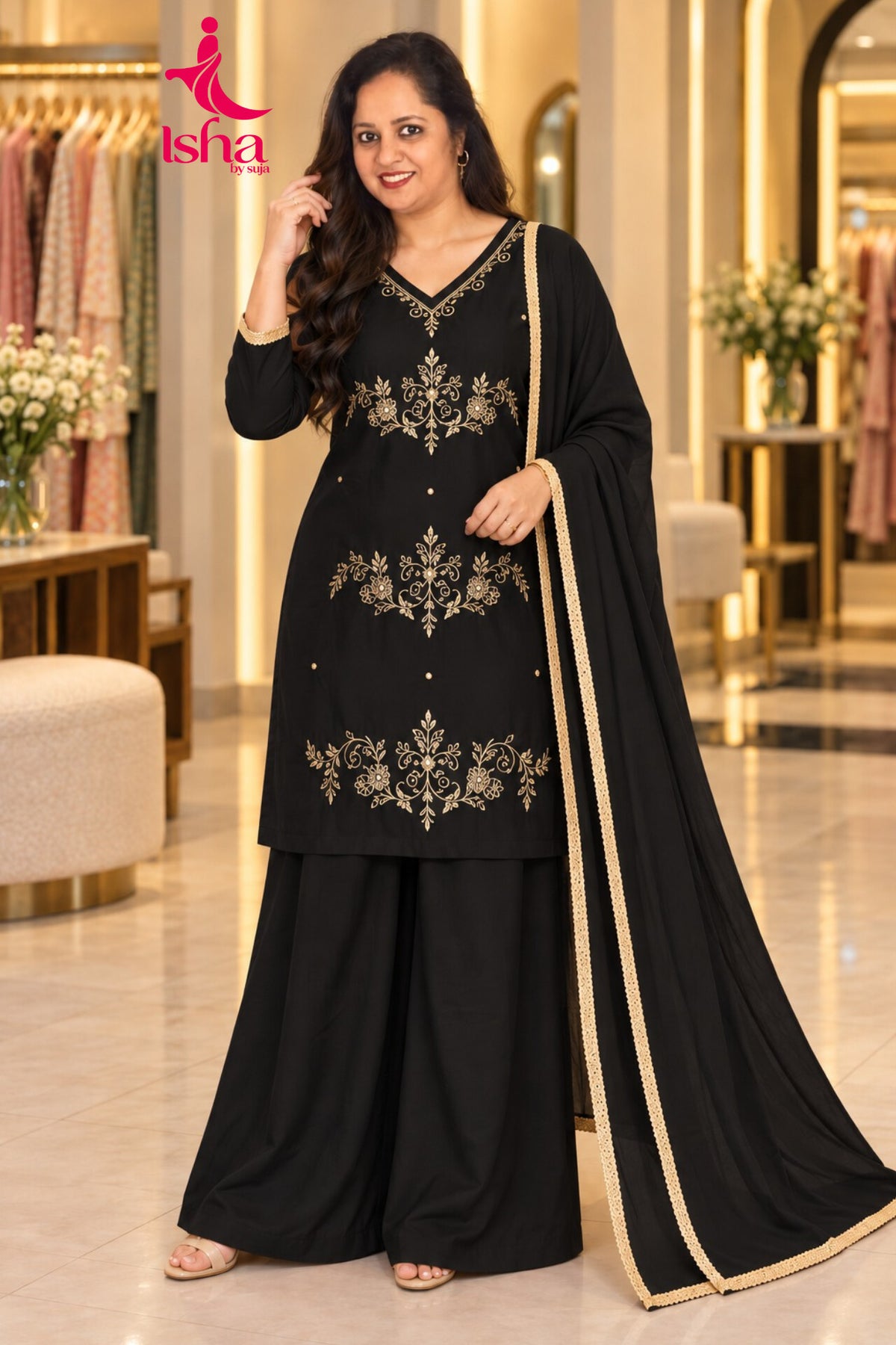 Royal Bead Work Sharara Set