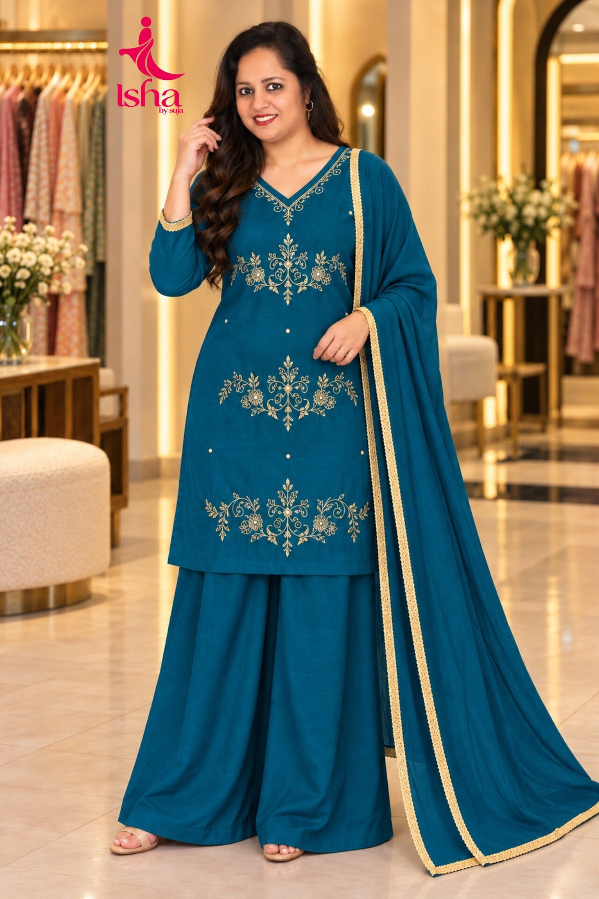 Royal Bead Work Sharara Set