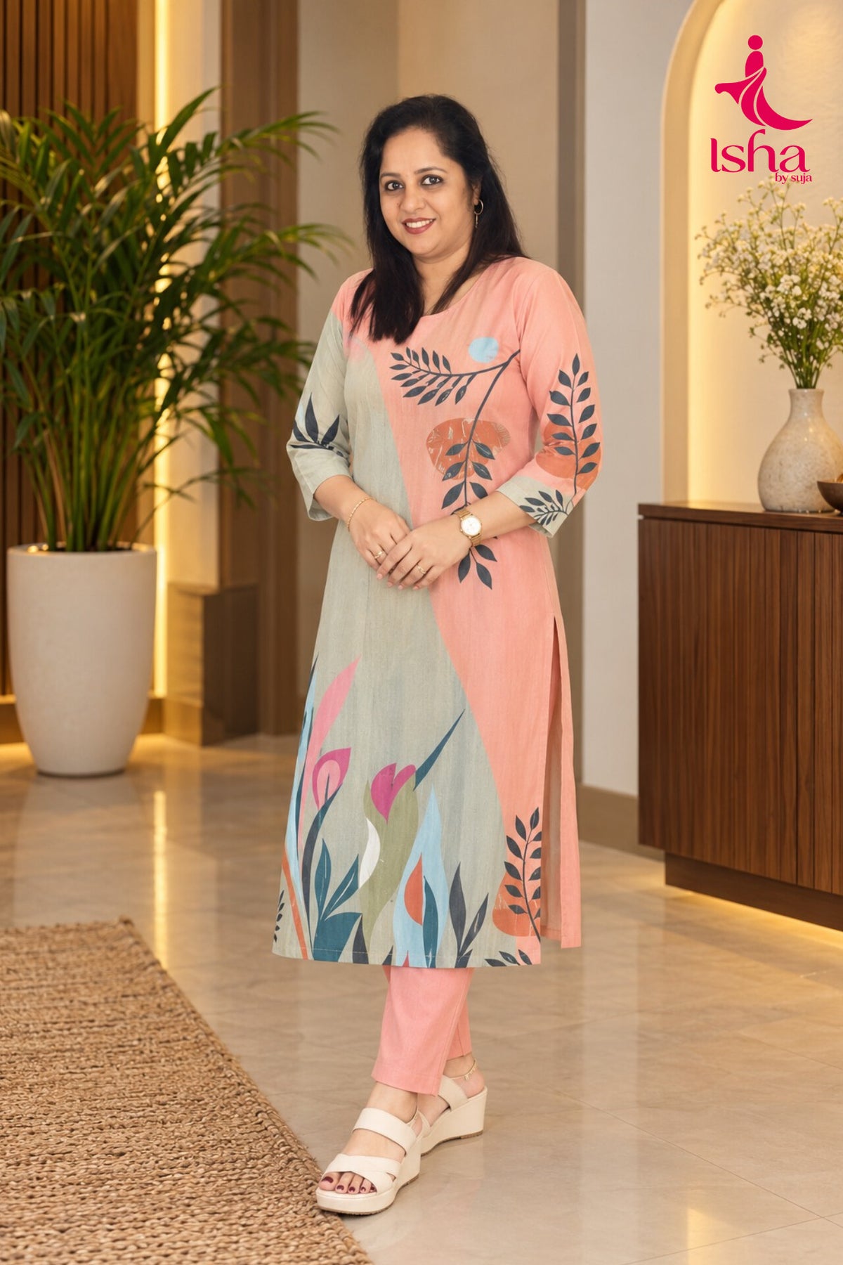 Floral Fusion Kurti
